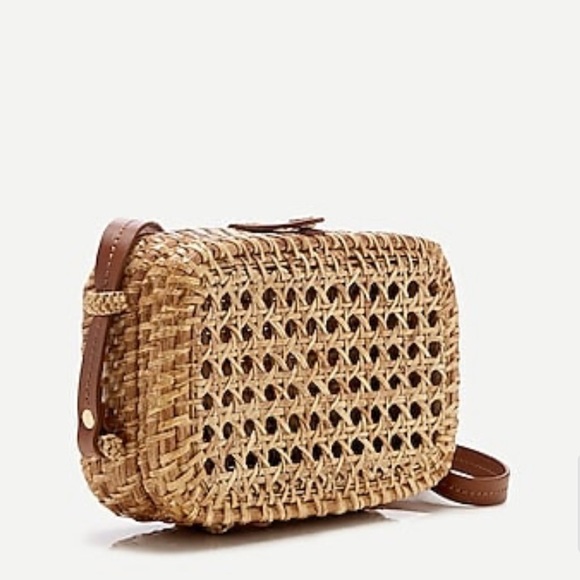 J. Crew Bags Jcrew Wicker Crossbody Bag An893 Poshmark